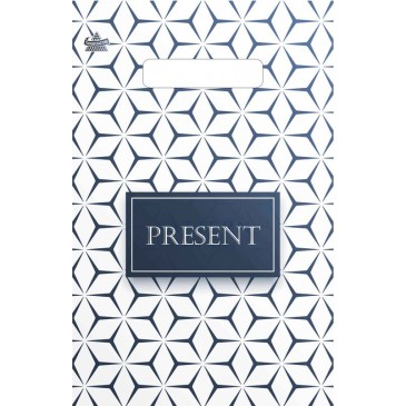 Мешок ПВД (выр.руч) 300*200 (30мкр) Презент стиль